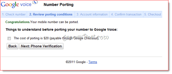 Bestaand nummer overzetten naar Google Voice