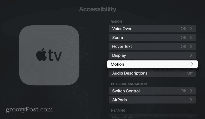 Schakel Automatisch afspelen van video en geluid op Apple TV uit