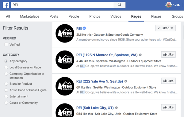 Facebook-locatiepagina's maken het gemakkelijker voor mensen om winkels en kantoren in de buurt te vinden.