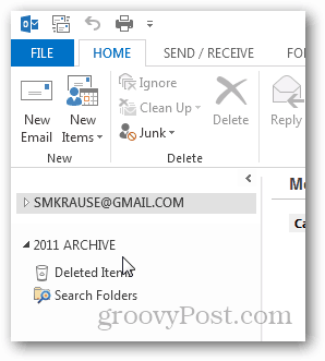 hoe maak je een pst-bestand voor Outlook 2013 - nieuwe pst