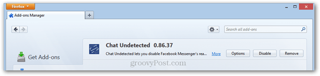 uninstalL chat onopgemerkt door firefox