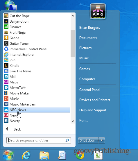 Vervang Windows 7 Startmenu
