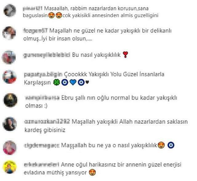Ebru Şallı deelde haar 18-jarige zoon! Dat frame werd overladen met opmerkingen...