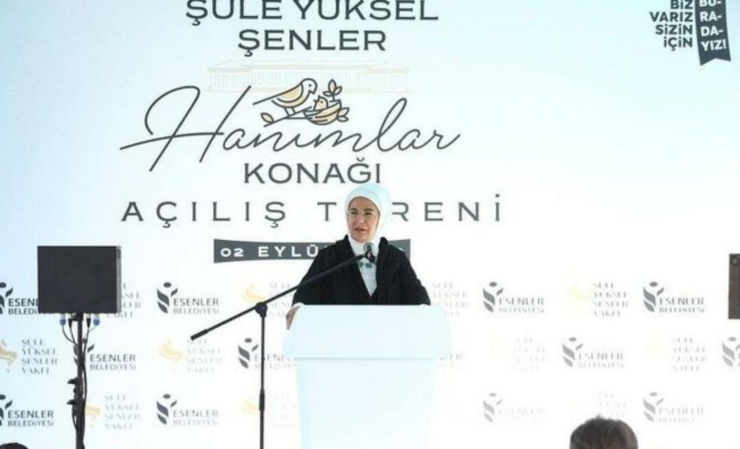 Emine Erdoğan was aanwezig bij de opening van Şule Yüksel Şenler Mansion