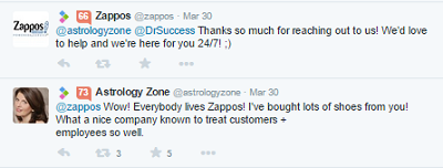zappos reputatie tweet