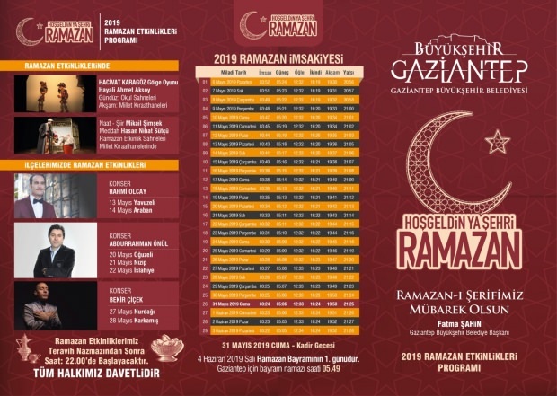 Wat is er in 2019 Ramiantep Municipality Ramadan-evenementen?