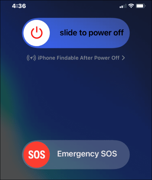 Nood-SOS-schuifregelaar iPhone