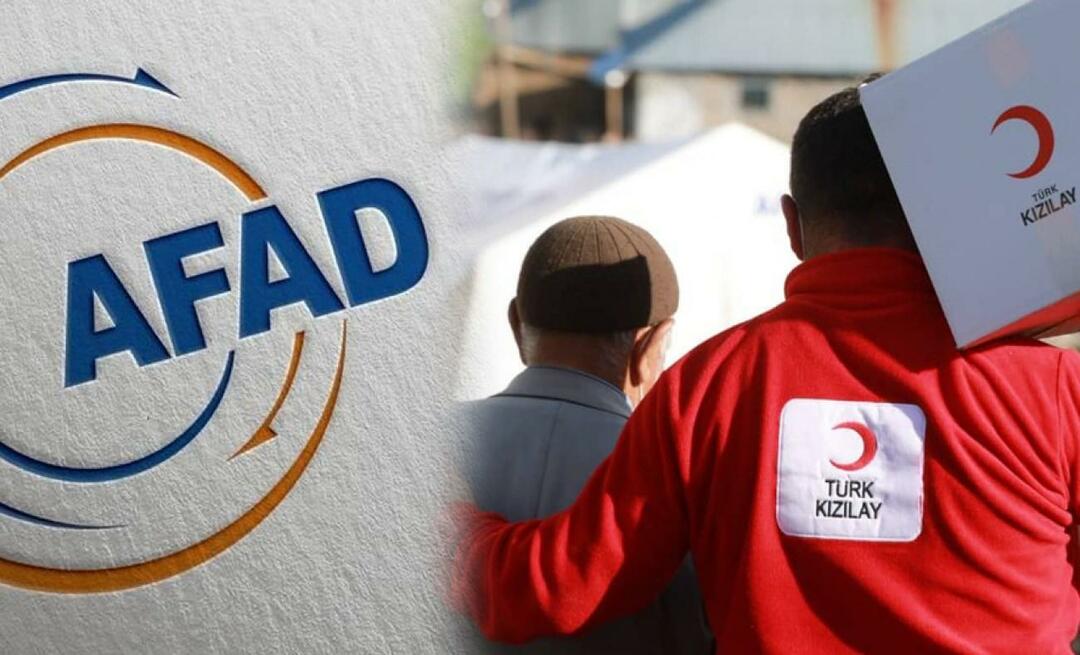 Hoe kan AFAD-aardbevingsdonatie worden gedaan? AFAD-donatiekanalen en lijst met behoeften van de Rode Halve Maan...