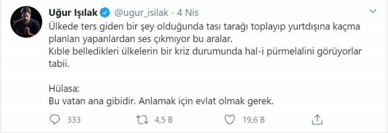 Prof. Uğur Işılak Dr. Steun aan Ali Erbaş! Sterke reactie op de Ankara Bar Association