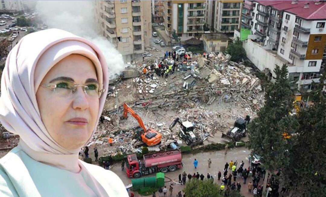 First Lady Erdoğan: Onze harten waren ontstoken door het nieuws van de aardbeving!
