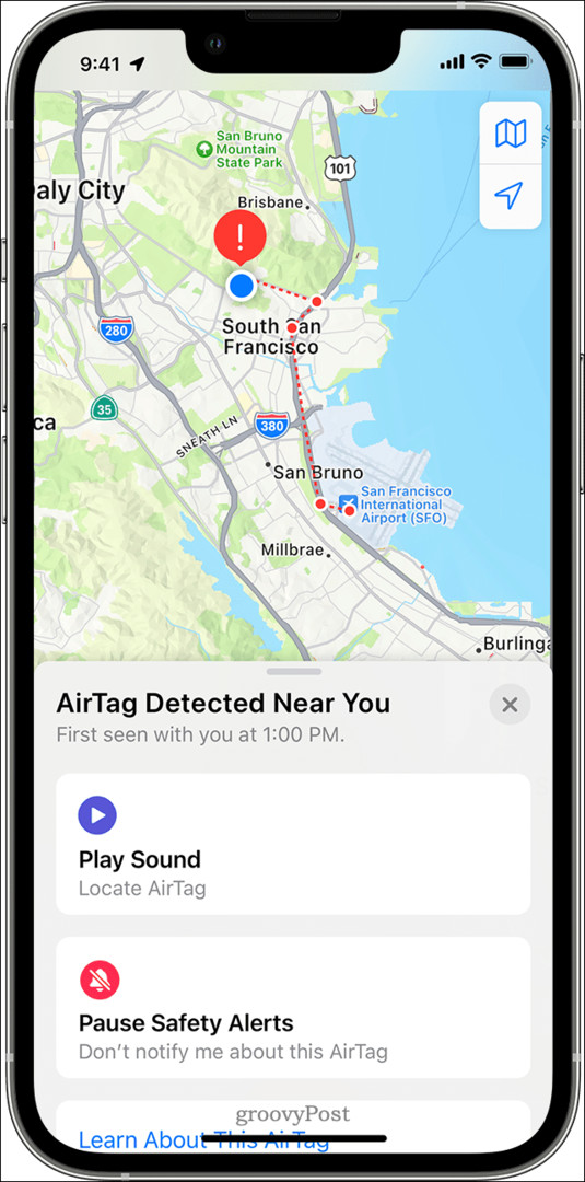 AirTag-tracking in Zoek mijn-app