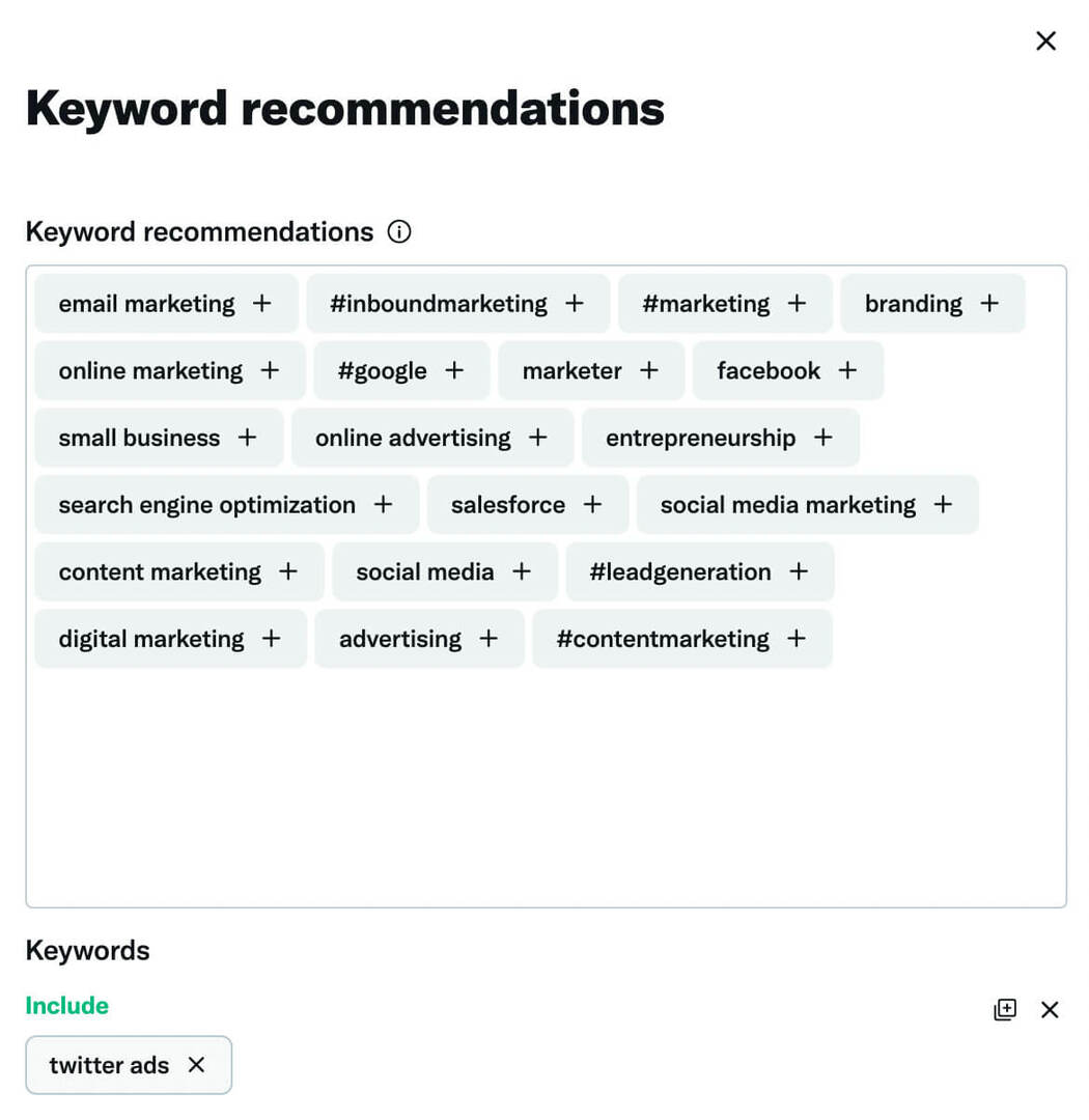 hoe-voor-voor-bij-een-concurrent-publiek-op-twitter-target-gerelateerde-keyword-recommendtions-example-9 te krijgen