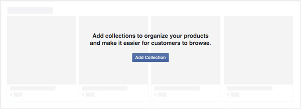collectie toevoegen om Facebook-winkelproducten te organiseren