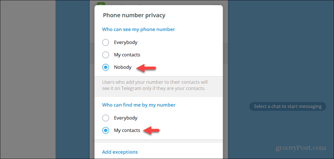 Hoe u uw telefoonnummer op Telegram kunt verbergen