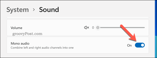 Mono-audio inschakelen op Windows 11