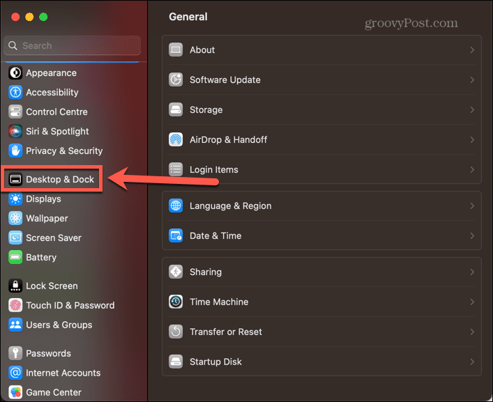 mac desktop- en dockinstellingen