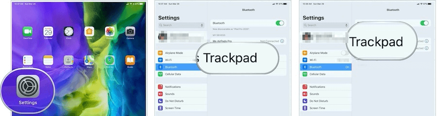 Installeer trackpad