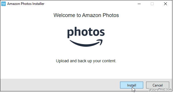 Installeer de Amazon Photos desktop-app