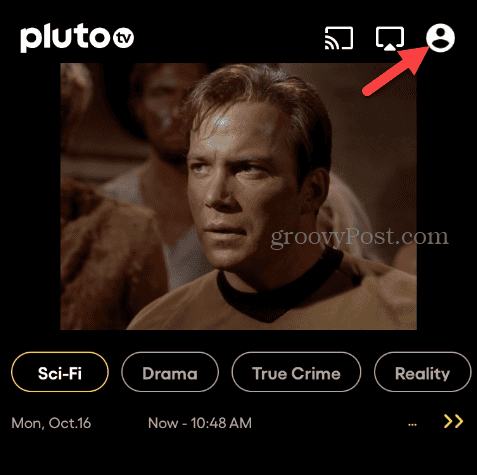 Verwijder een Pluto TV-account