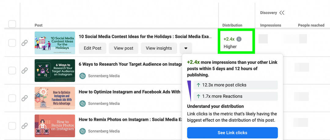how-to-publish-contnet-dat-weerspiegelt-uw-facebook-pagina-volgers-interesses-creator-studio-distributie-column-metrics-positieve-trends-voorbeeld-8