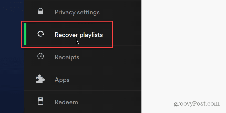 Hoe verwijderde Spotify-afspeellijst te herstellen