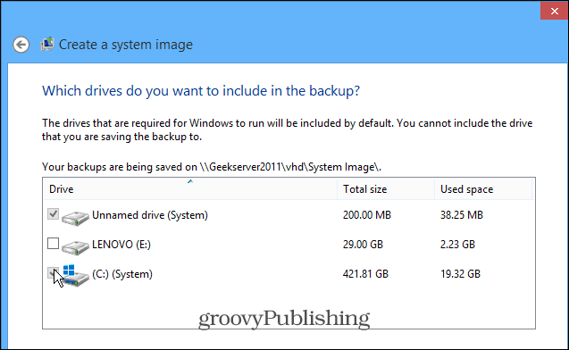 Hoe maak je een Windows 8.1 System Image Backup