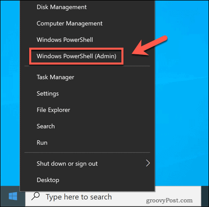 Windows PowerShell starten
