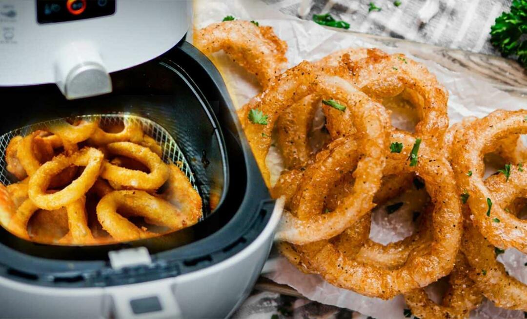 Hoe maak ik uienringen in de Airfryer?