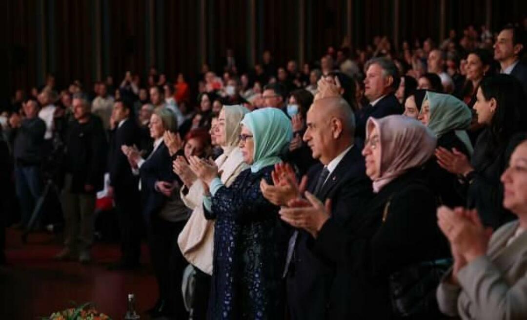 Emine Erdoğan bekeek de opera "Turandot" in ons congres- en cultuurcentrum in Beştepe!