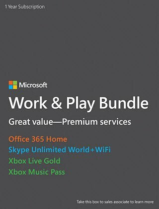 Microsoft Subscription Services Work & Play-bundel $ 199