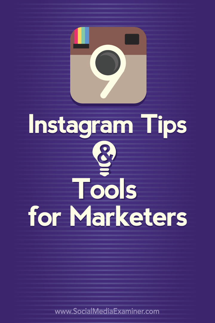 9 Instagram-tips en -tools voor marketeers