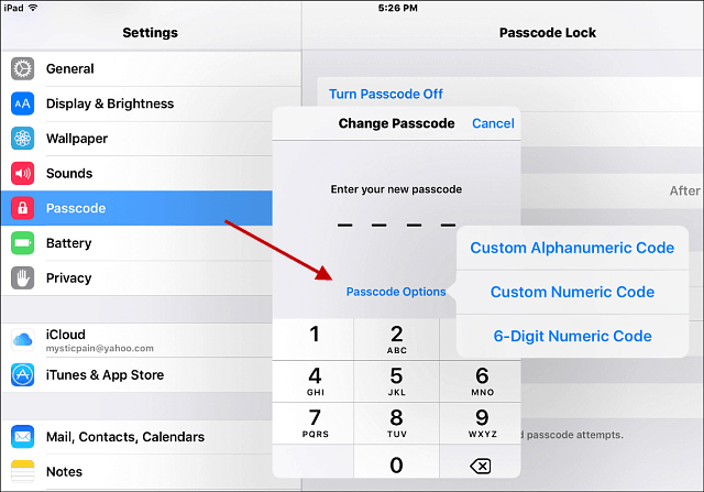 Beveilig uw iPhone, maak een sterke alfanumerieke toegangscode (bijgewerkt)