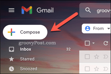 De Gmail Compose-knop