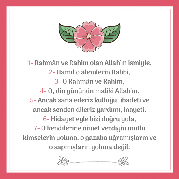 Turkse recitatie van Surah Fatiha