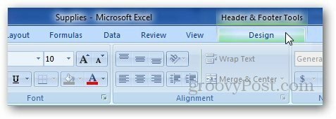 Excel koptekst voettekst 4