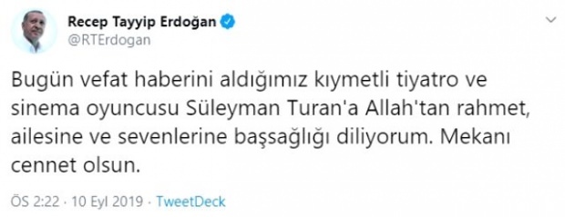 recep tayyip erdoğan condoleance delen