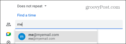 google agenda voorgestelde e-mail