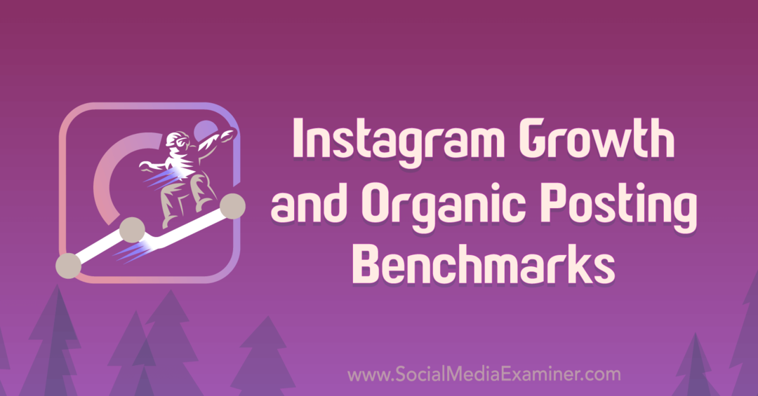 Benchmarks voor Instagram-groei en organische berichten door Michael Stelzner. 