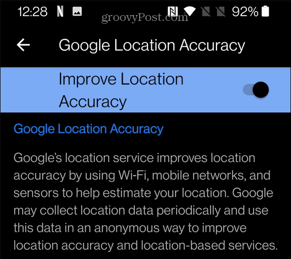 Google-locatienauwkeurigheid