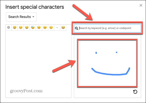 google docs tekenen emoji