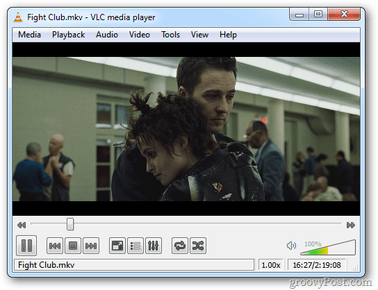 Blu-ray geconverteerde film in VLC