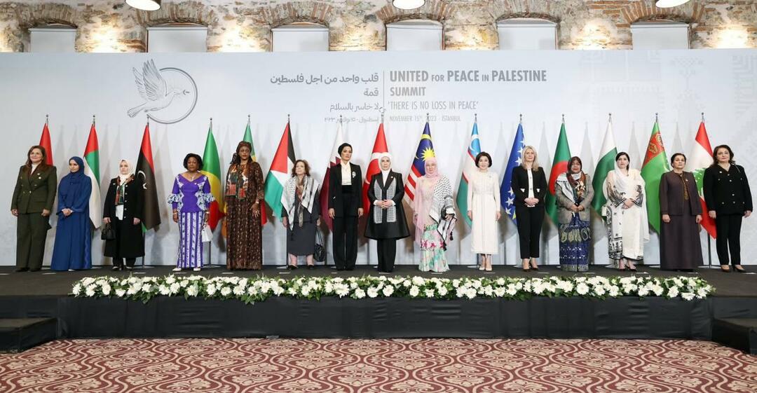 Eén hart voor de vrouwenconferentie van Palestijnse leiders