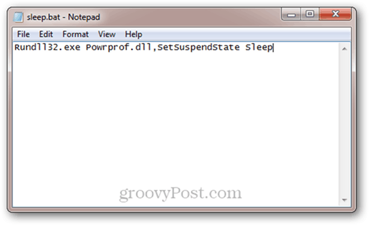 auto sleep script voor windows 7