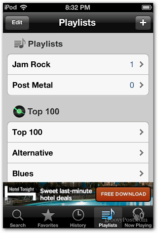 iTube iPod-afspeellijst