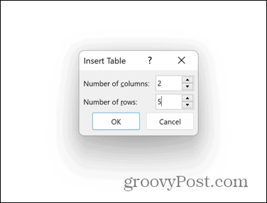 Powerpoint-tabel opties