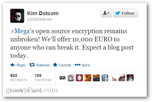 Kim Dotcom biedt 10.000 euro beloning aan de eerste hacker die de beveiliging van Mega doorbreekt