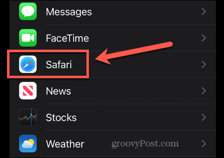 safari-instellingen iphone
