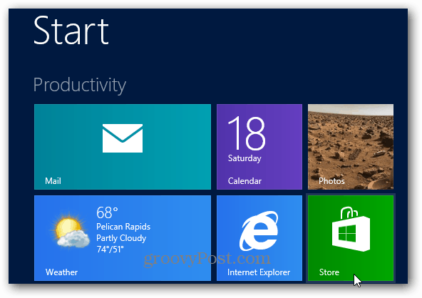 Start Windows Store