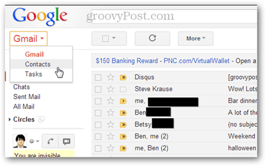 importeer meerdere contacten in Gmail