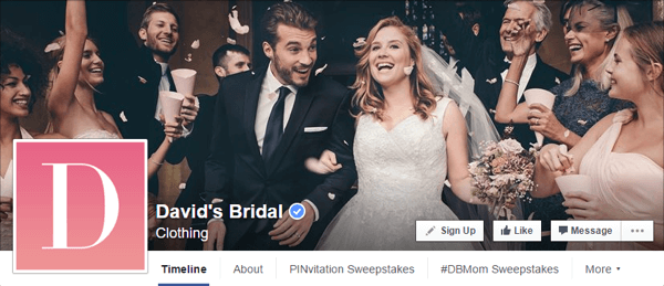 facebook omslagfoto david's bruids